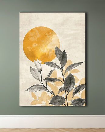 Magnolia - Obraz na płótnie - Druk Blejtrama - Chiński Orient, Zen #22, Black Sapphire Art