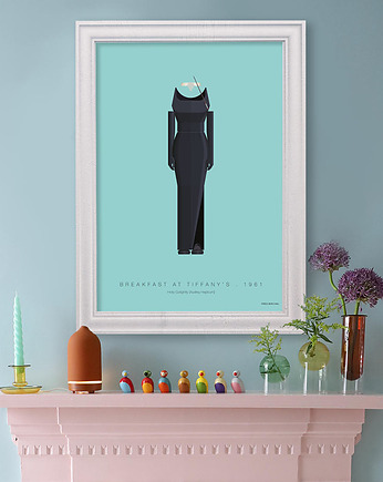 Plakat Audrey Hepburn - Śniadanie u Tiffany'ego, minimalmill