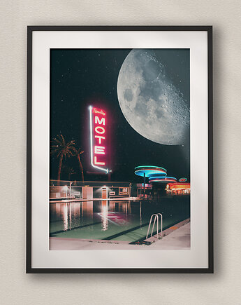 Plakat Pacific Ocean Drive - Kolaż Fine Art - Dekoracja Ścienna Do Salonu, DAPIDOKA