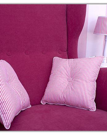 Poduszeczka dekoracyjna w różowe paski, Roomee Decor
