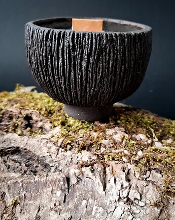 Świeca z wosku oliwkowego w ceramicznej czarce, Pracownia Unikatu