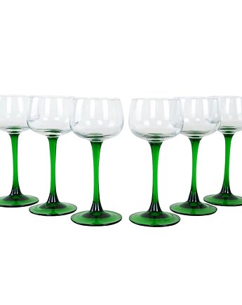 Komplet kieliszków do wina, włoski design, lata 70, produkcja: Włochy, Przetwory design