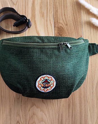Duża nerko torebka zero waste Grzybóg, Natty design