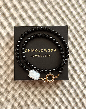Naszyjnik Onyks z perłą, Chmolowska Jewellery