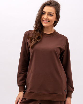 Bluza damska raglan basic ,,ADALET" czekolada, 3 for U