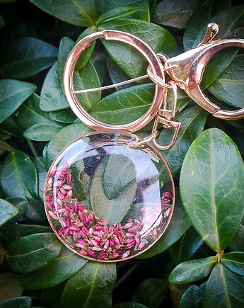 Breloczek z wrzosem, Figa handmade accessories