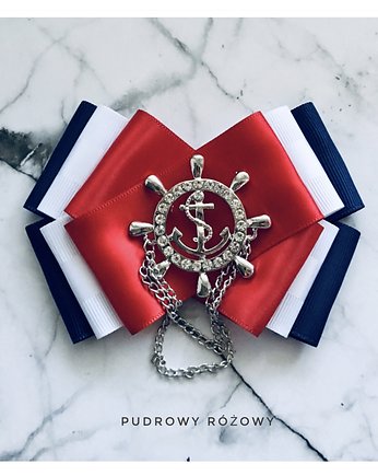 Brosza Marynarska MARINE  NOWOŚĆ!, Pudrowy Różowy