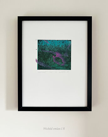 Grafika warsztatowa "Wschód zmian I", ewaziembicka