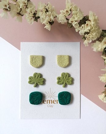 Zielony set z gliny, Lemens.clay