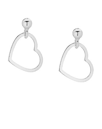 Srebrne kolczyki serduszka, SOTHO
