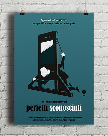 Plakat Dobrze się kłamie w miłym towarzystwie, minimalmill