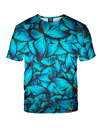 Damski T-shirt DR.CROW Butterfly Blue, DrCrow