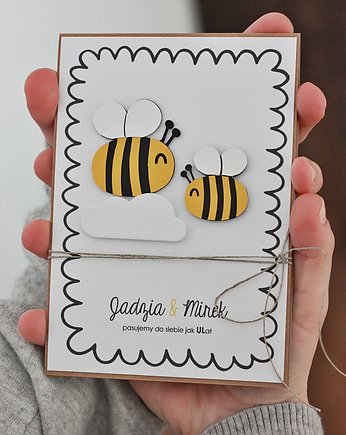 Jak ULał. Zaproszenia ślubne z pszczołami, PAKOWANIE PREZENTÓW - pudełko na prezent
