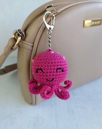 Brelok ośmiornica, Brelok do kluczy, Brelok na prezent, Brelok dla dziecka, EcoToysByNastya