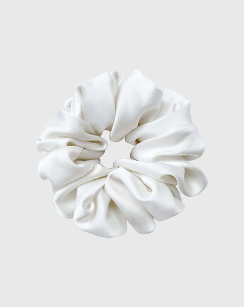 Gumka do włosów ecru Scrunchie Medium Vanilla Cream, Vintiss