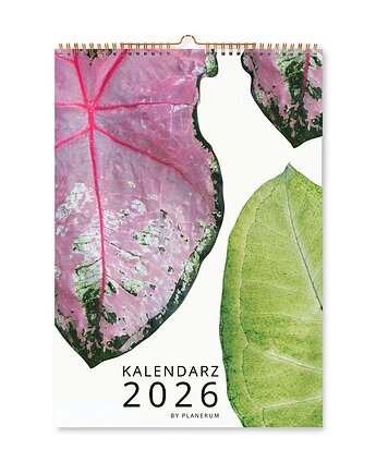 Kalendarz ścienny 2026 na Spirali BOTANICAL  A4 Premium, Planerum