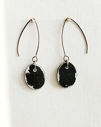 Kolczyki ceramiczne długie Wabi sabi Style #2, galeria nuit