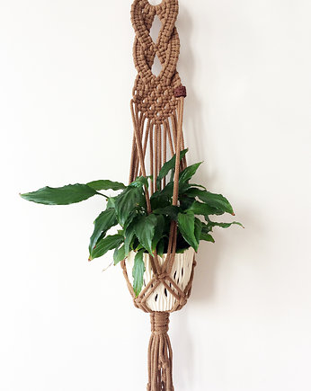 Kwietnik  ze sznurka CROWN makrama, pixidixi craft