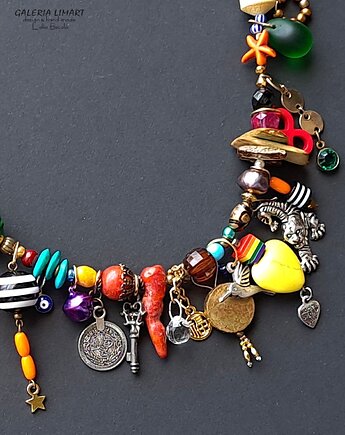 Naszyjnik z przymrużeniem oka dla kogoś z fantazją Unikalny prezent handmade, Galeria Limart