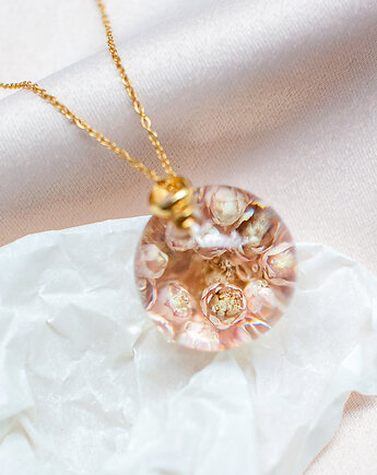 Wisiorek z ozothamnusem, nature gift