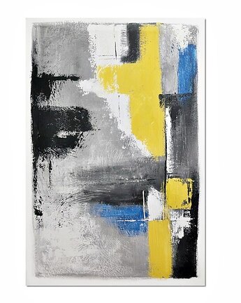 Uno, abstrakcja, nowoczesny obraz ręcznie malowany, Galeriai