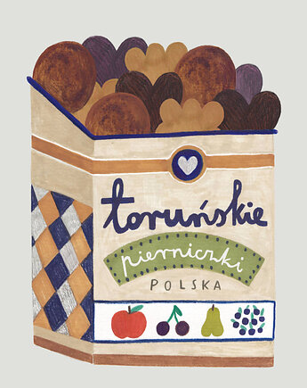 Plakat Toruń Pierniczki, LOVE POLAND DESIGN