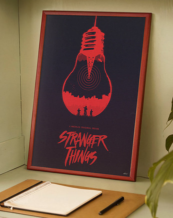 Stranger Things - plakat fine art, minimalmill