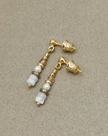 Białe perełki w złocie, Yamira Art Studio