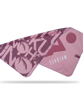 Ręcznik sportowy z mikrofibry różowy na fitness 100 cm x 50 cm, Malokee