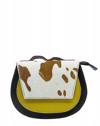 Torebka damska skórzana obrotowa klapka 4w1 rączka pasek OLIVKA, Olivka Warsaw