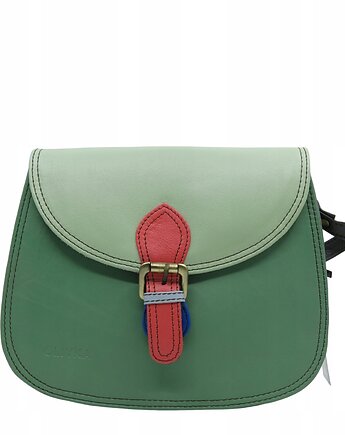 Torebka listonoszka damska skóra naturalna ze skrawków oryginalna OLIVKA, Olivka Warsaw