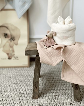 Pieluszka muślinowa z bawełny organicznej Morelowa, Cotton & Sweets