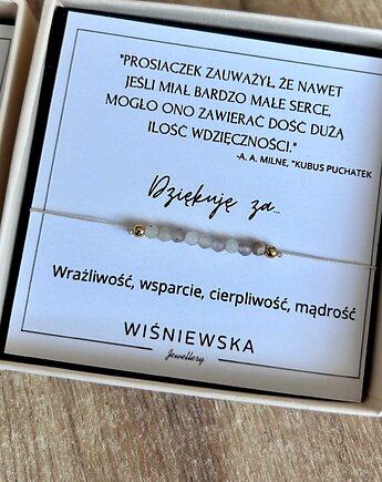 Dzień nauczyciela bransoletka z kamieni naturalnych, Wisniewska jewellery