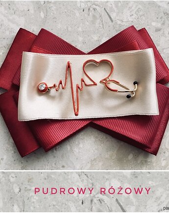 Brosza dla Lekarza /Pielęgniarki NEW, Pudrowy Różowy