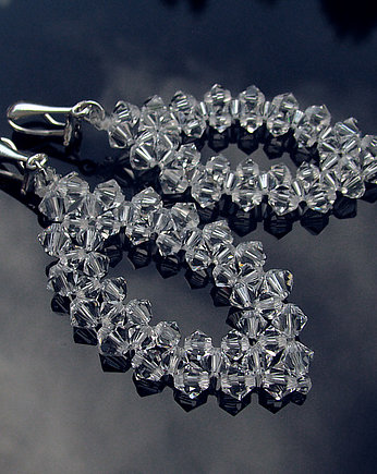 Klipsy ślubne z kryształami Swarovski - Akira, Marisella