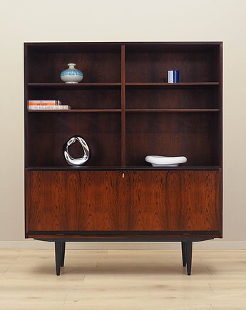 Regał palisandrowy, duński design, lata 70, produkcja: Omann Jun, Przetwory design