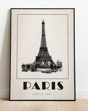 Plakat vintage city paryż - PARIS, Storelia