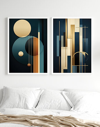 Zestaw plakatów Granat art deco I, Manon
