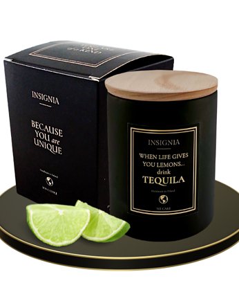 Świeca sojowa When life gives you lemons... drink TEQUILA, INSIGNIA