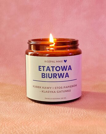 Świeca sojowa ETATOWA BIURWA, SOy