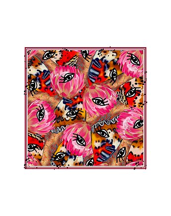 Jedwabna chusta premium, 90 cm - 90cm, Lenart View