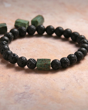 Amulet ENERGIA - turkus afrykański, kaktusia