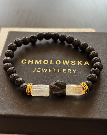 Bransoletka męska Cytryn i Turmalin, Chmolowska Jewellery