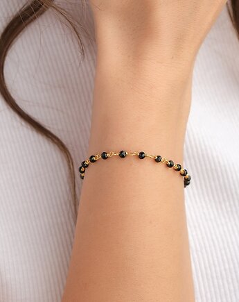 Bransoletka mix kamieni naturalnych- srebro 925 pozłacane, Coccola JEWELLERY