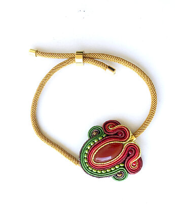 Elegancka sutaszowa bransoletka ARLES, Sylwia Żak