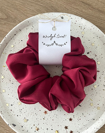 Gumka scrunchie świąteczna prezent na Święta, Tiny Stone