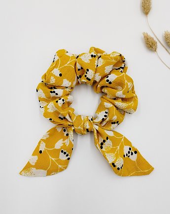 Scrunchie/frotka Yellow Viscose, wu handmade