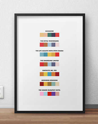 Plakat Wes Anderson movies , minimalmill