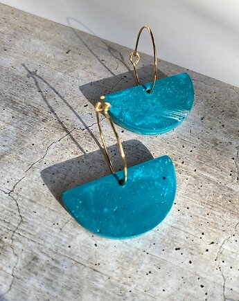 Geometryczne kolczyki na cienkich kółkach, FORMIARZ