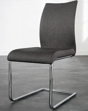 Krzesło minimalistyczne szare tapicerowane, Home Design